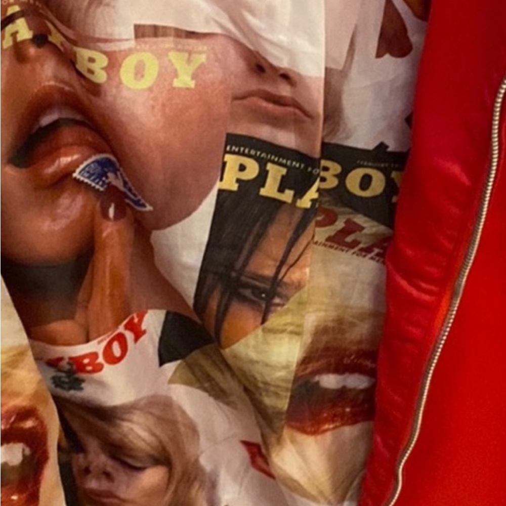 Playboy by Pacsun zip up jacket in red. Removed tags never worn. Size Meduim. - Picture 7 of 7